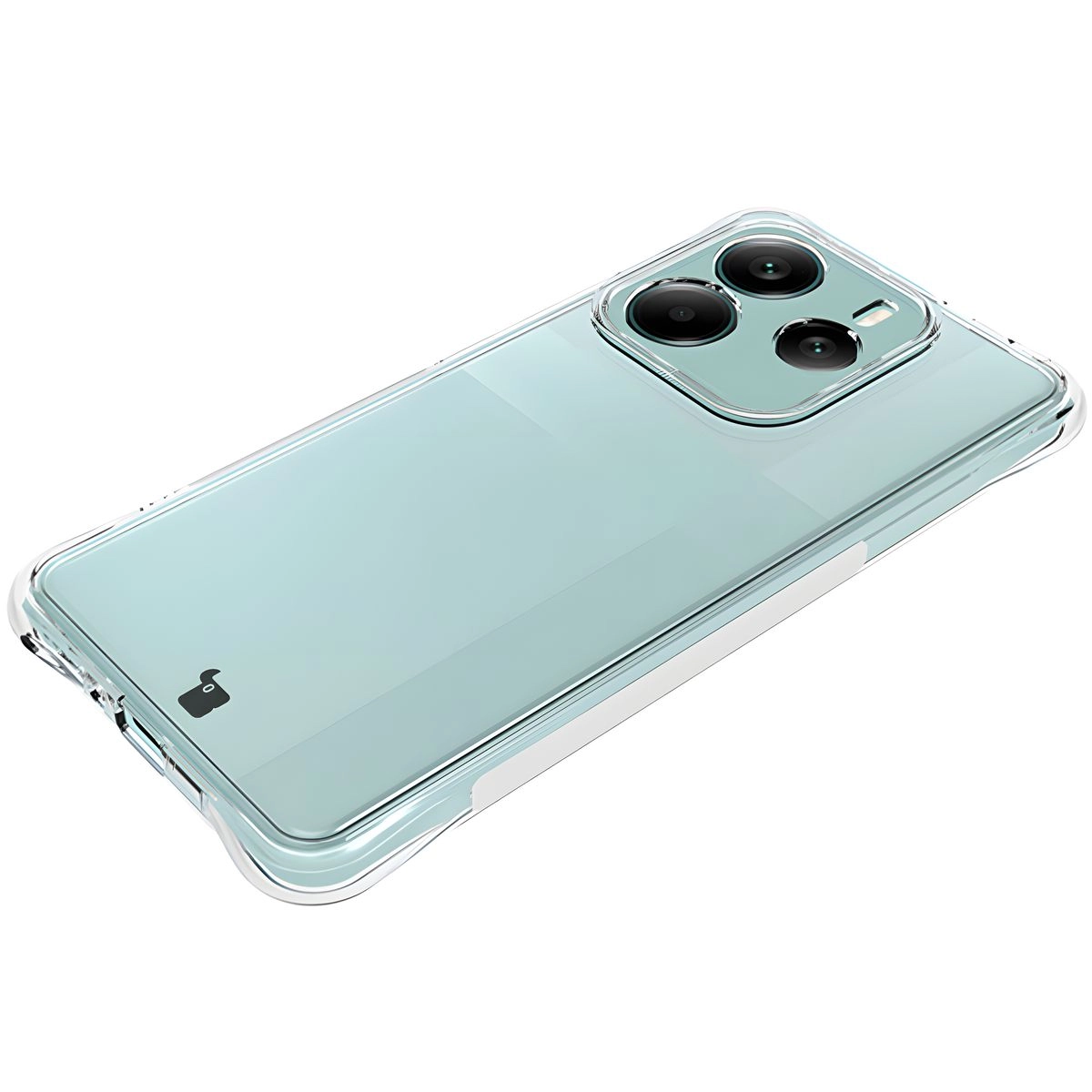 Etui Bizon Elastyczne Salpa do Xiaomi Redmi Note 14 5G Przezroczysty
