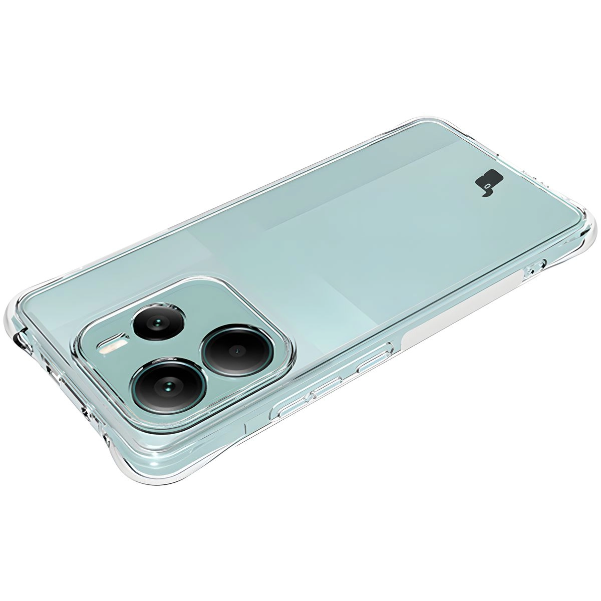 Etui Bizon Elastyczne Salpa do Xiaomi Redmi Note 14 5G Przezroczysty