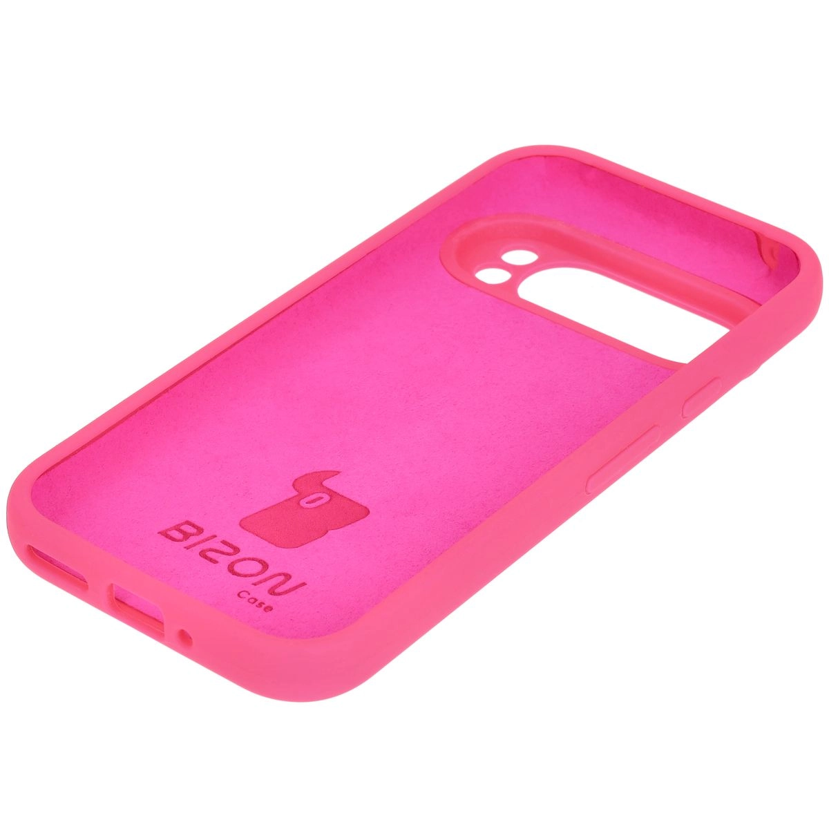 Etui Bizon Silikonowe Soft do Google Pixel 9 Pro Neonowo-różowy