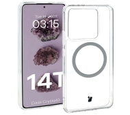 Bizon CrystalO z MagSafe do Xiaomi 14T Przezroczyste