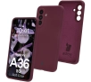 Etui Bizon Silikonowe Soft do Galaxy A36 5G Ciemno-fioletowy