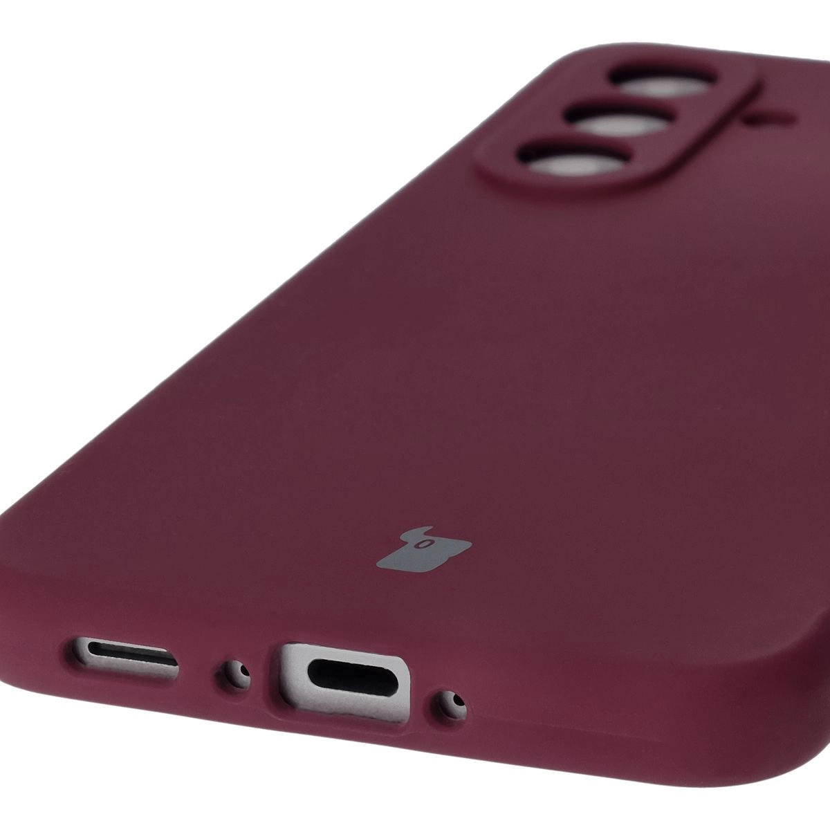 Etui Bizon Silikonowe Soft do Galaxy A36 5G Ciemno-fioletowy