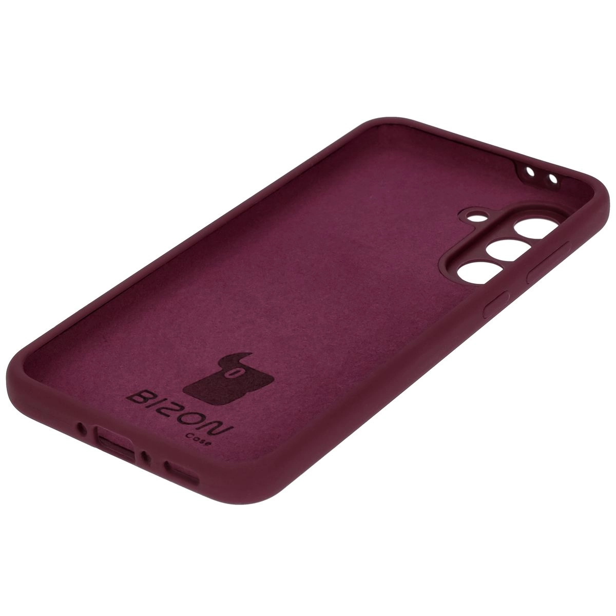 Etui Bizon Silikonowe Soft do Galaxy A36 5G Ciemno-fioletowy