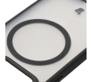 Etui Bizon MatteO z MagSafe do Xiaomi 15 Półprzezroczyste z czarną ramką