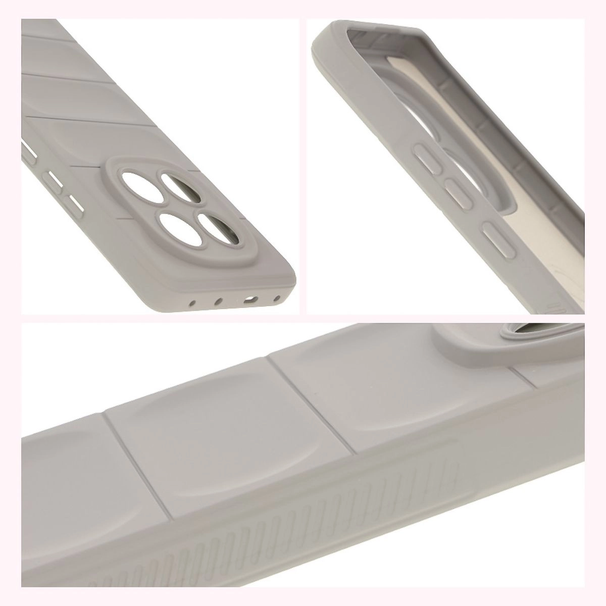 Etui Bizon Tur do Xiaomi Redmi Note 14 Pro 5G / Poco X7 Jasnoszary