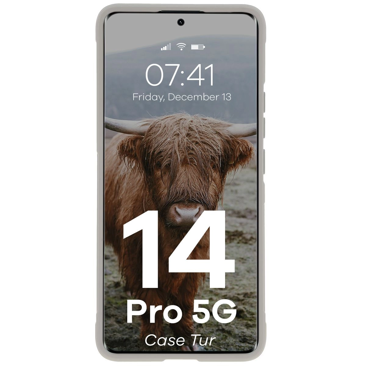 Etui Bizon Tur do Xiaomi Redmi Note 14 Pro 5G / Poco X7 Jasnoszary