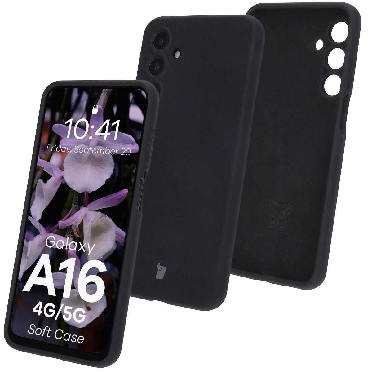 Etui Bizon Silikonowe Soft do Galaxy A16 4G/5G Czarny