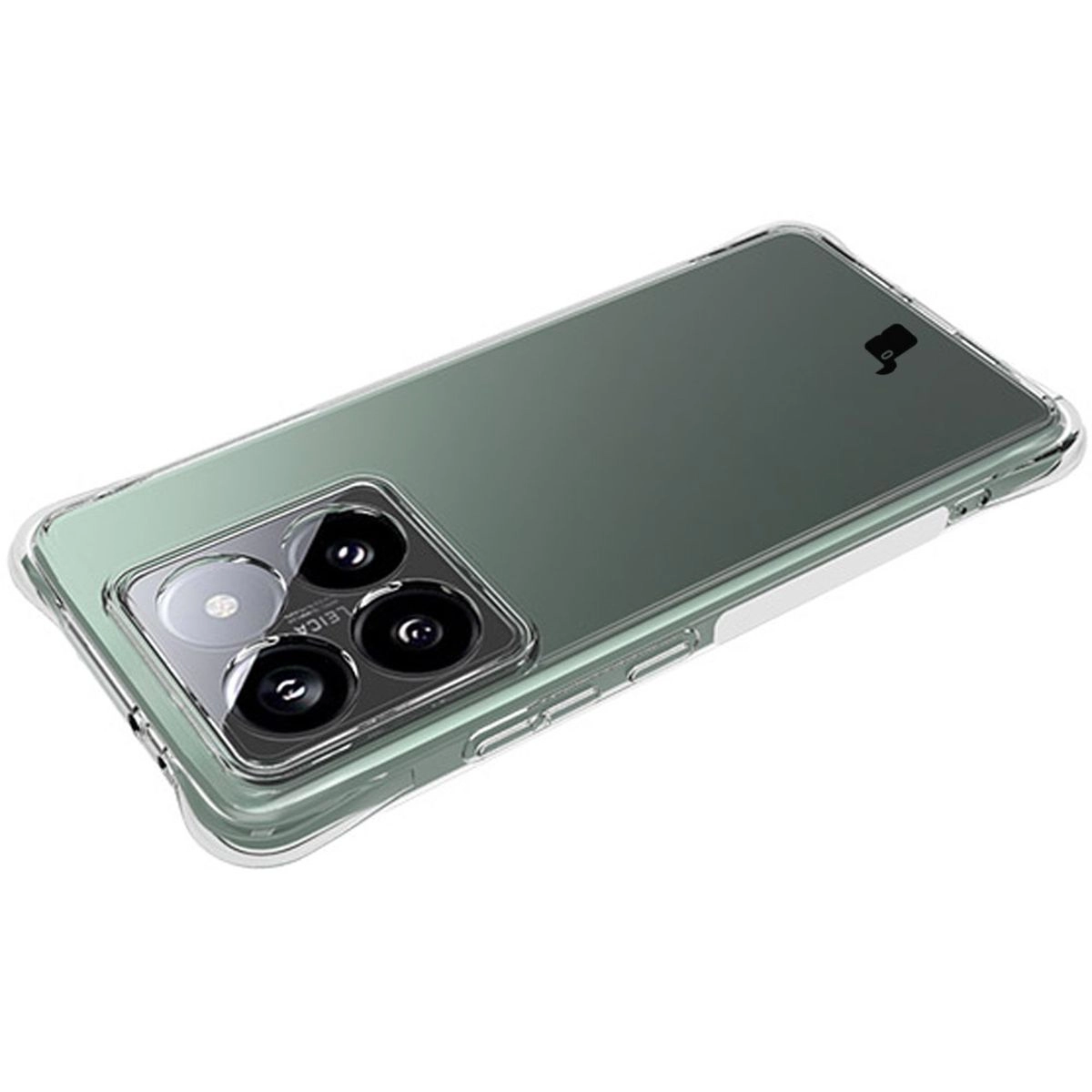 Etui Bizon Elastyczne Salpa do Xiaomi 14T Pro Przezroczysty
