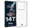Etui Bizon Elastyczne Salpa do Xiaomi 14T Pro Przezroczysty