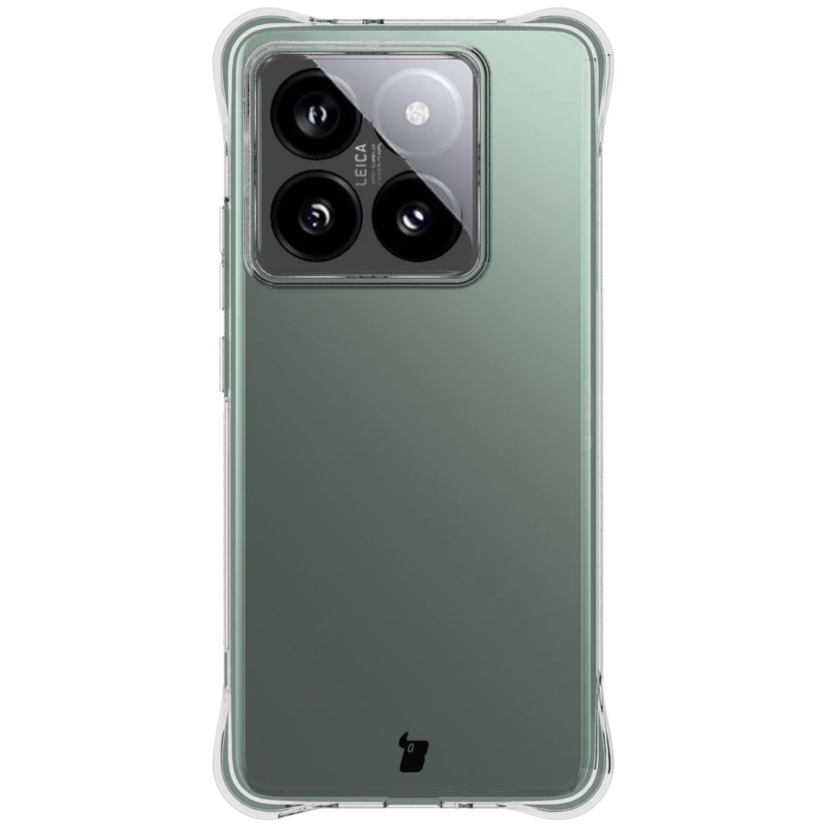Etui Bizon Elastyczne Salpa do Xiaomi 14T Pro Przezroczysty