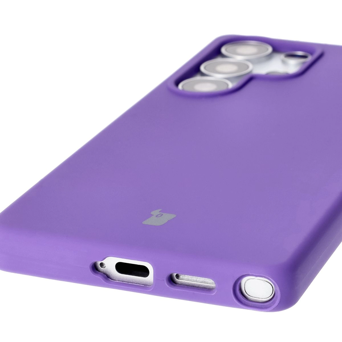 Etui Bizon Silikonowe Soft do Galaxy S25 Ultra Fioletowy