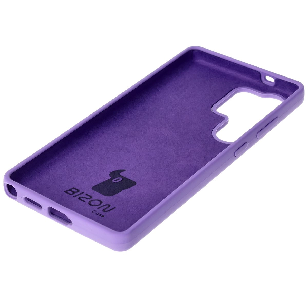 Etui Bizon Silikonowe Soft do Galaxy S25 Ultra Fioletowy