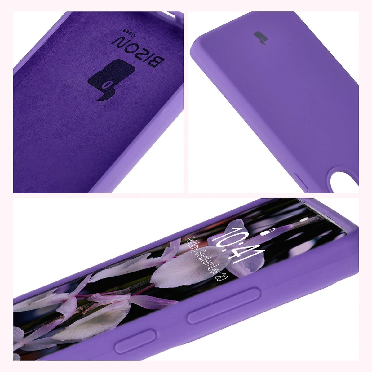 Etui Bizon Silikonowe Soft do Galaxy S25 Ultra Fioletowy