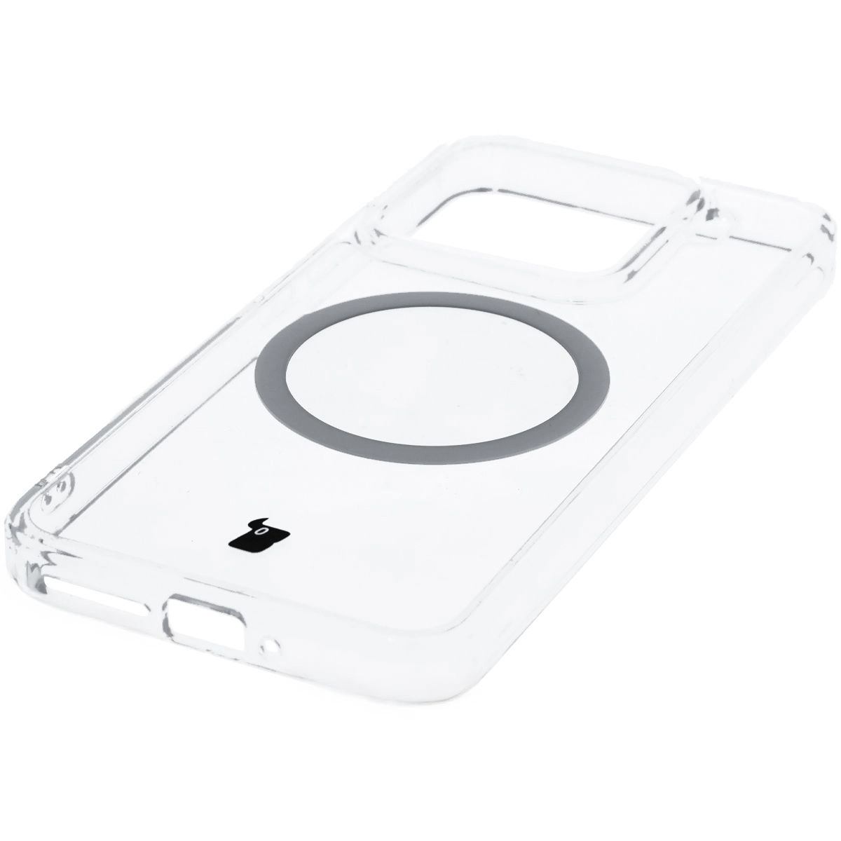 Etui Bizon CrystalO z MagSafe do Xiaomi 15 Przezroczyste