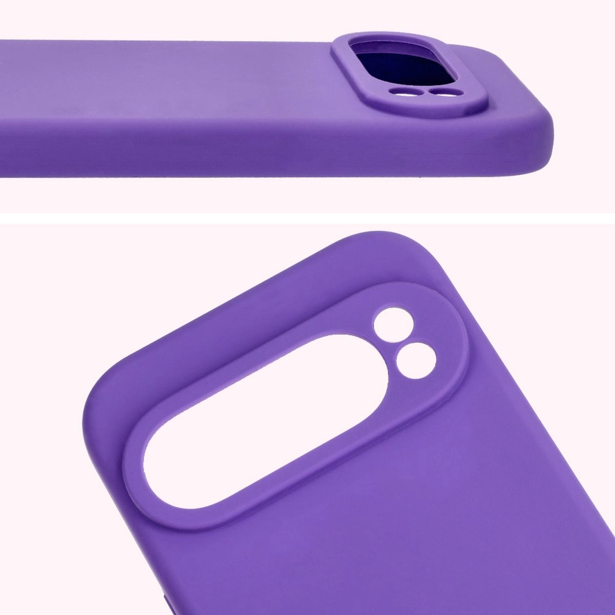 Etui Bizon Silikonowe Soft do Google Pixel 9 Pro Fioletowy