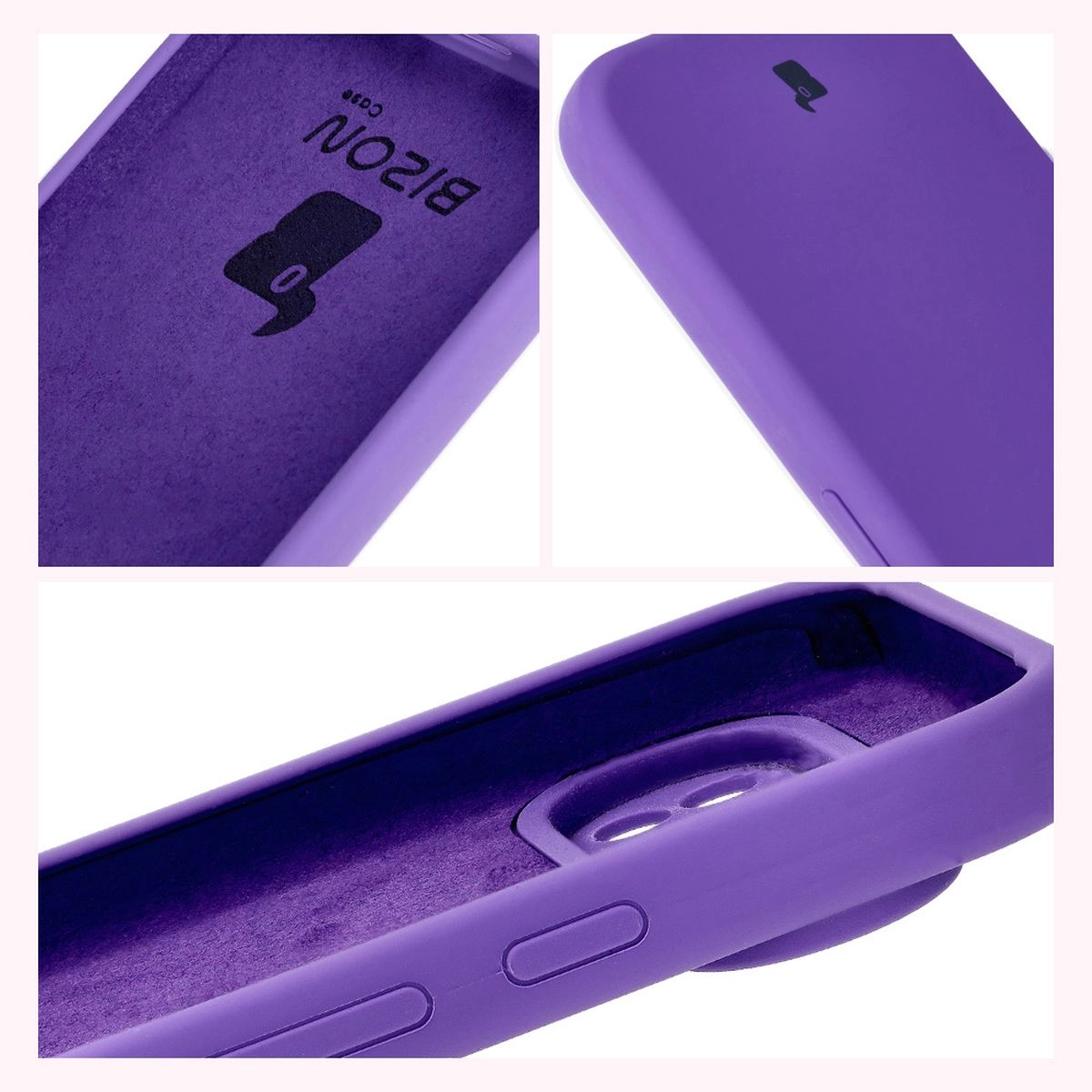 Etui Bizon Silikonowe Soft do Google Pixel 9 Pro Fioletowy