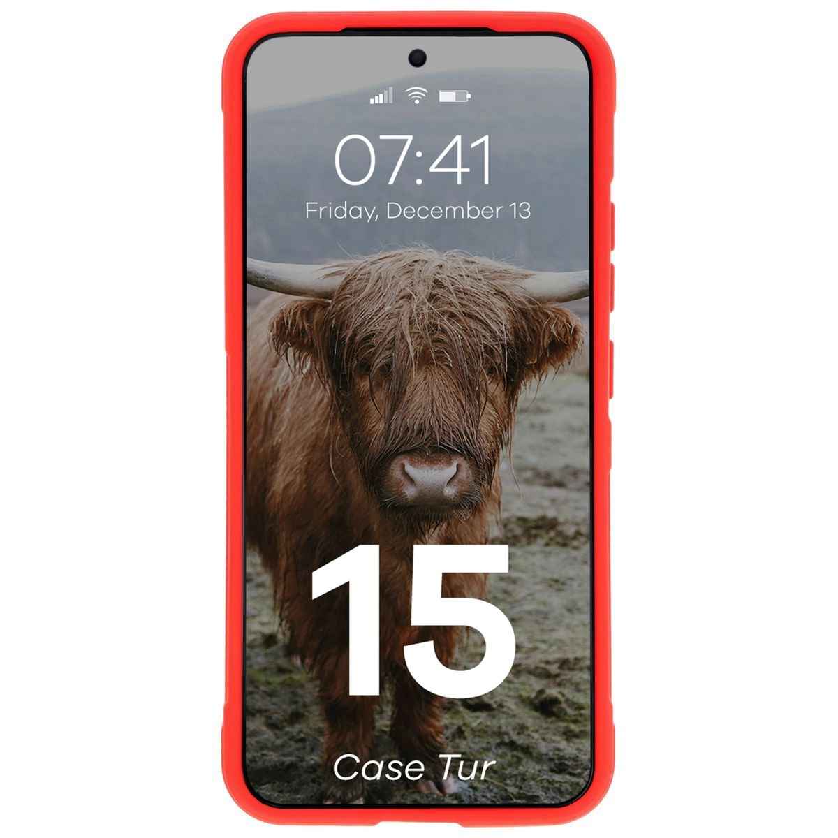 Etui Bizon Tur do Xiaomi 15 Czerwony