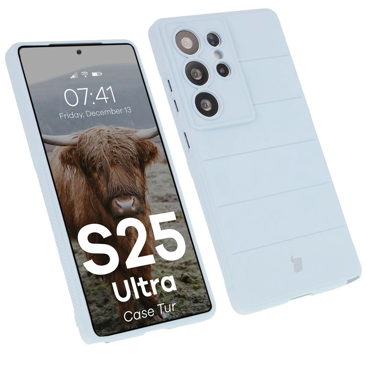 Etui Bizon Tur do Galaxy S25 Ultra Jasnoniebieskie