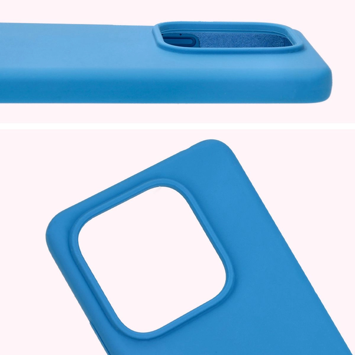 Etui Bizon Silikonowe Soft do Xiaomi Redmi Note 14 5G Niebieski