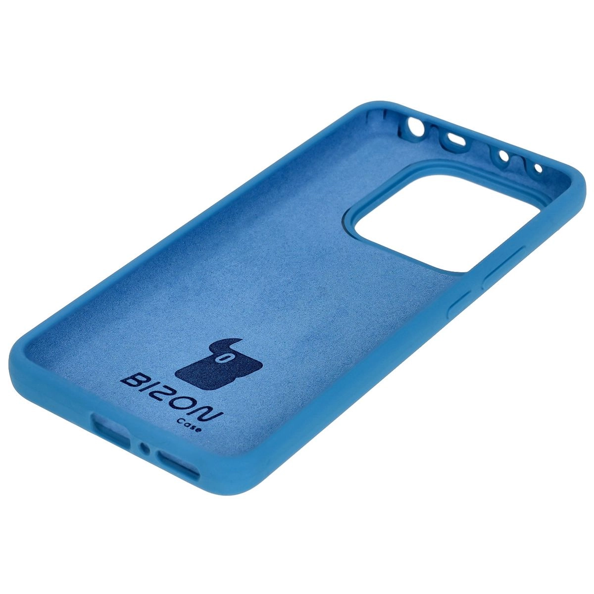 Etui Bizon Silikonowe Soft do Xiaomi Redmi Note 14 5G Niebieski