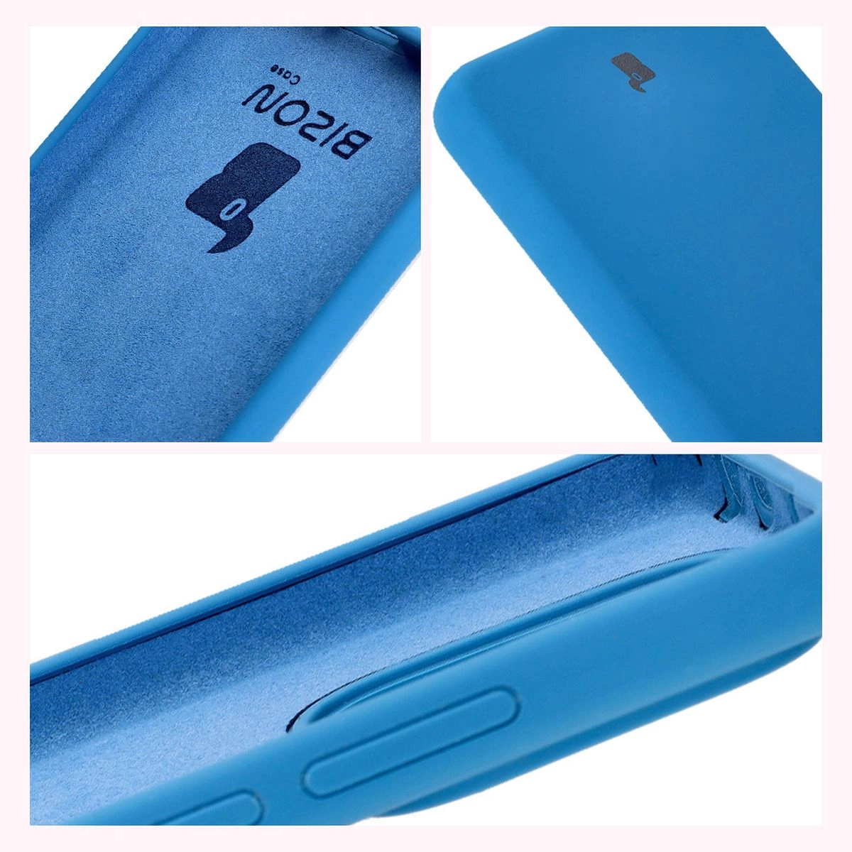 Etui Bizon Silikonowe Soft do Xiaomi Redmi Note 14 5G Niebieski