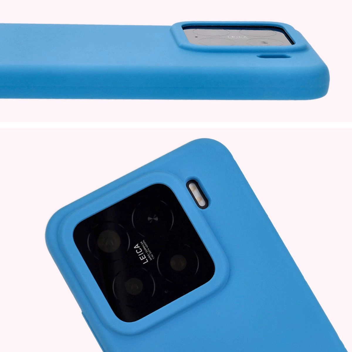 Etui Bizon Silikonowe Soft do Xiaomi 15 Niebieski