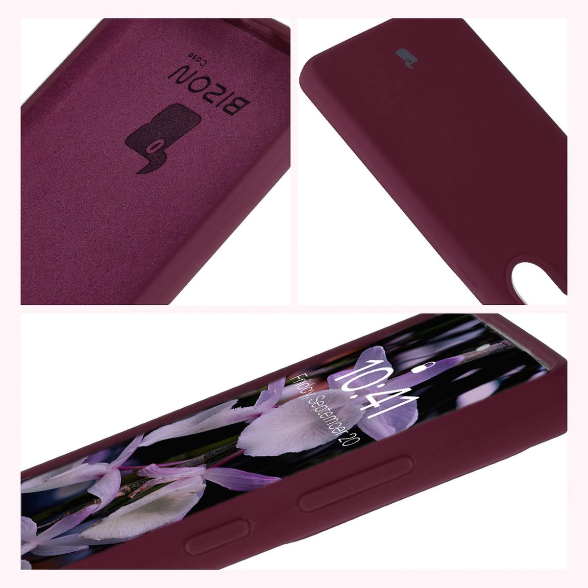 Etui Bizon Silikonowe Soft do Galaxy S25 Ultra Ciemno-fioletowy