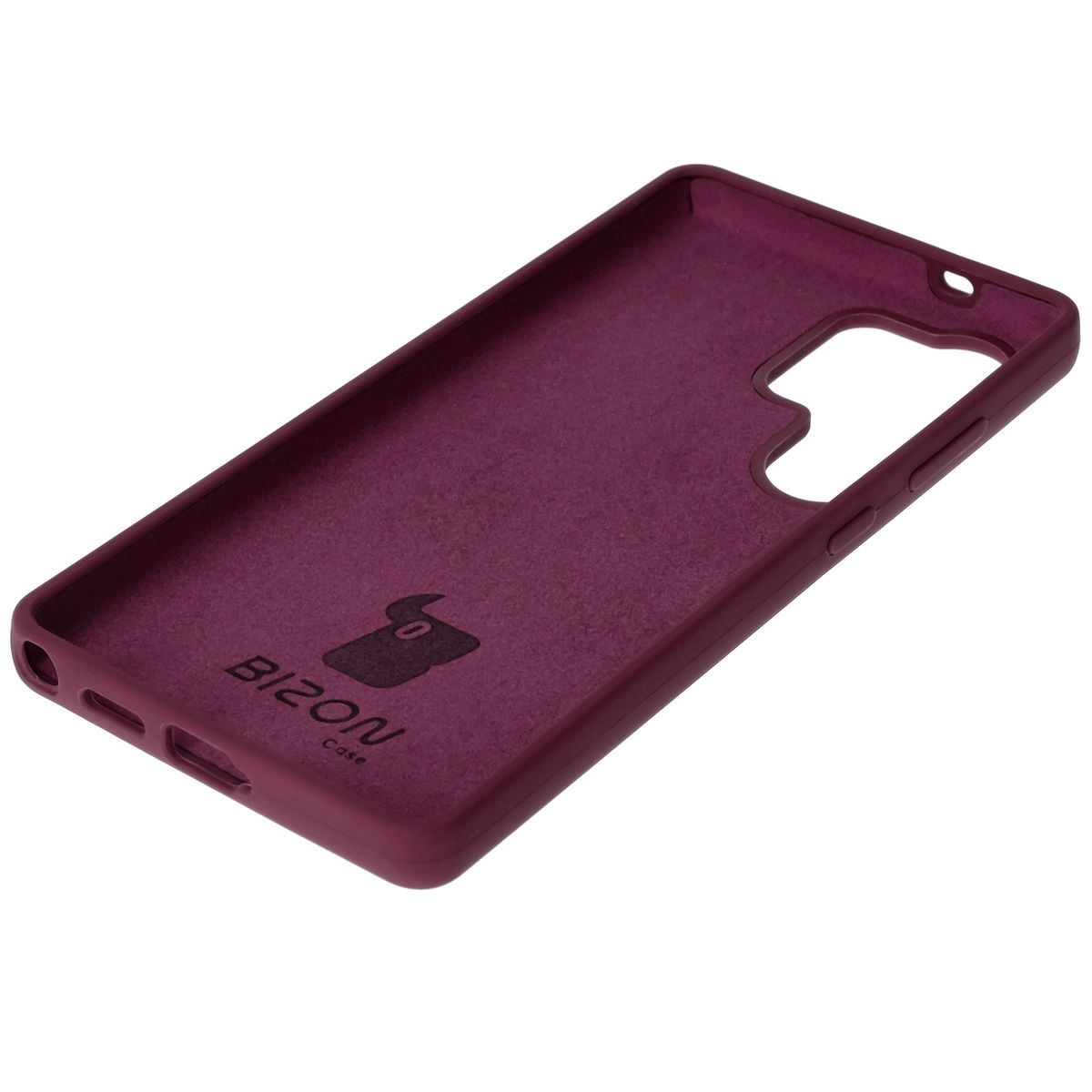Etui Bizon Silikonowe Soft do Galaxy S25 Ultra Ciemno-fioletowy