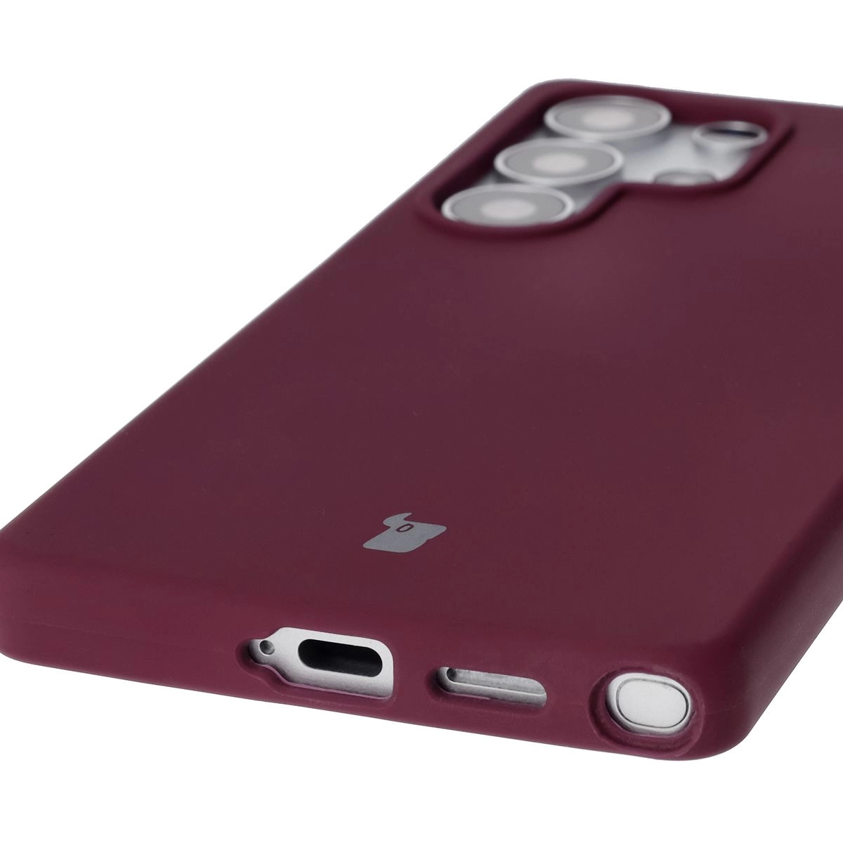 Etui Bizon Silikonowe Soft do Galaxy S25 Ultra Ciemno-fioletowy