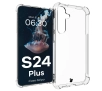 Etui Bizon Elastyczne Salpa do Galaxy S24 Plus Przezroczysty