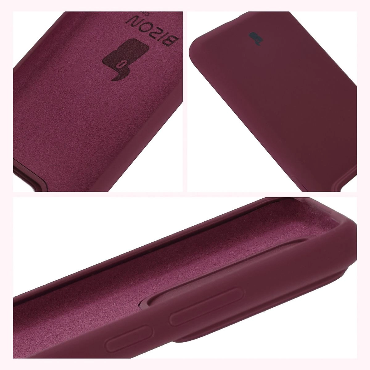 Etui Bizon Silikonowe Soft do Realme GT 7 Pro Ciemno-fioletowy