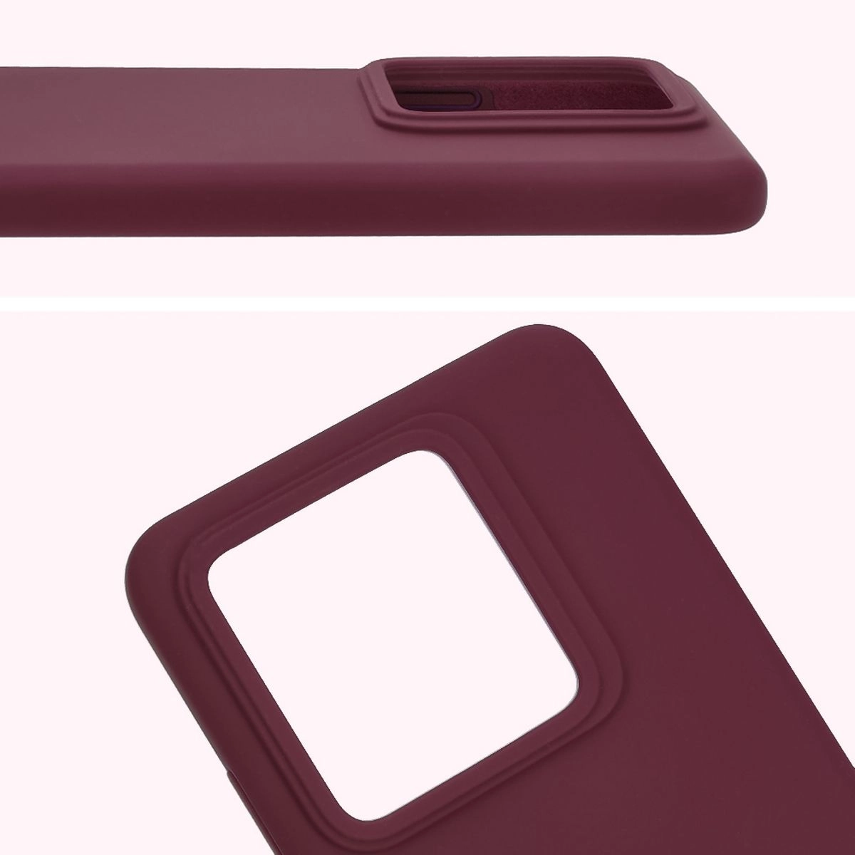 Etui Bizon Silikonowe Soft do Realme GT 7 Pro Ciemno-fioletowy