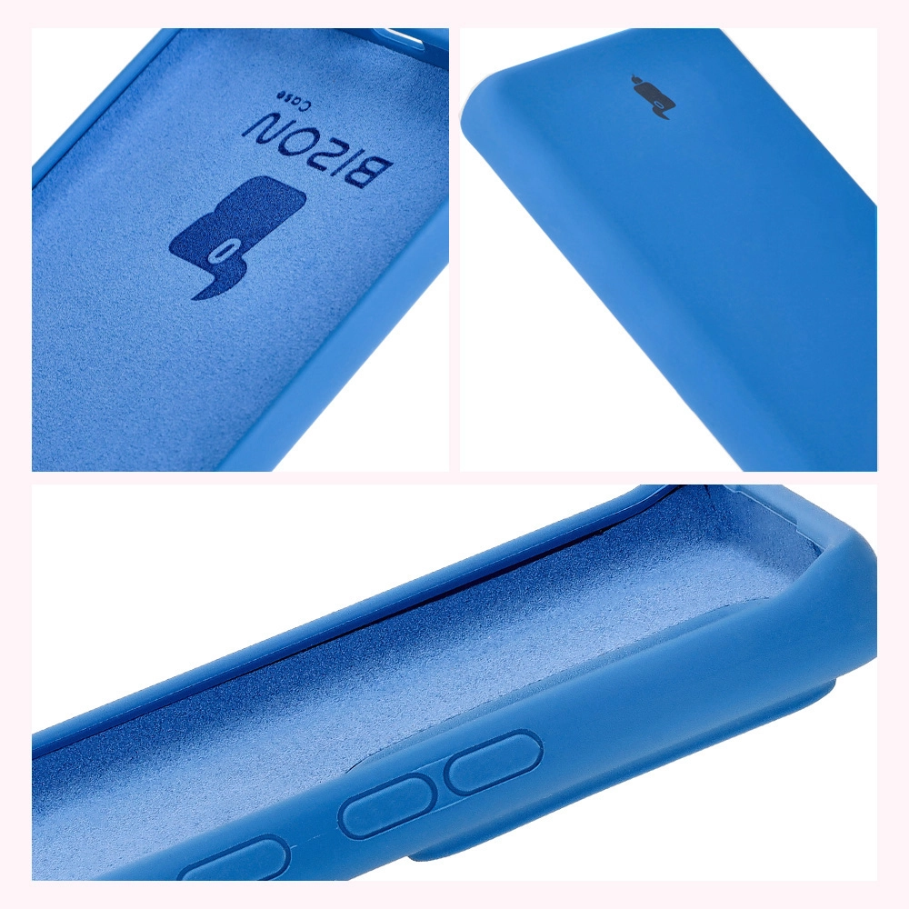 Etui Bizon Silikonowe Soft do Motorola Edge 40 Neo Niebieski