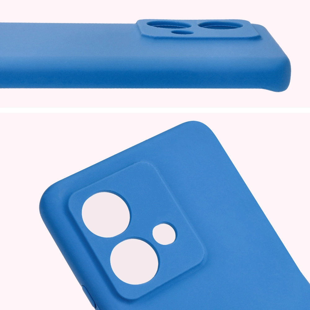 Etui Bizon Silikonowe Soft do Motorola Edge 40 Neo Niebieski