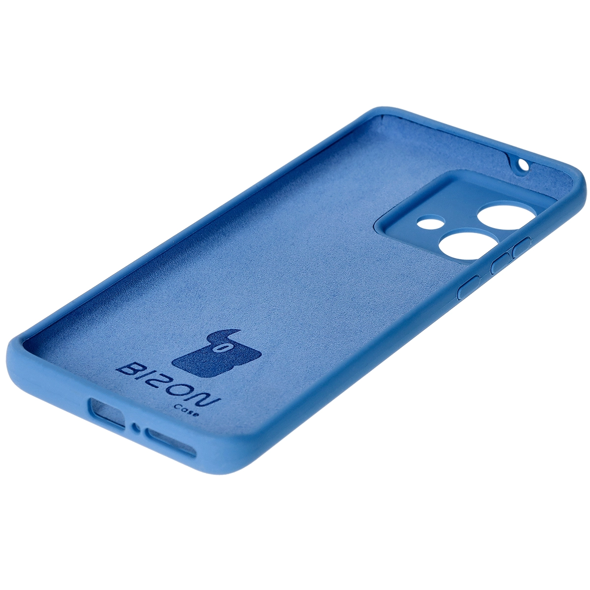 Etui Bizon Silikonowe Soft do Motorola Edge 40 Neo Niebieski