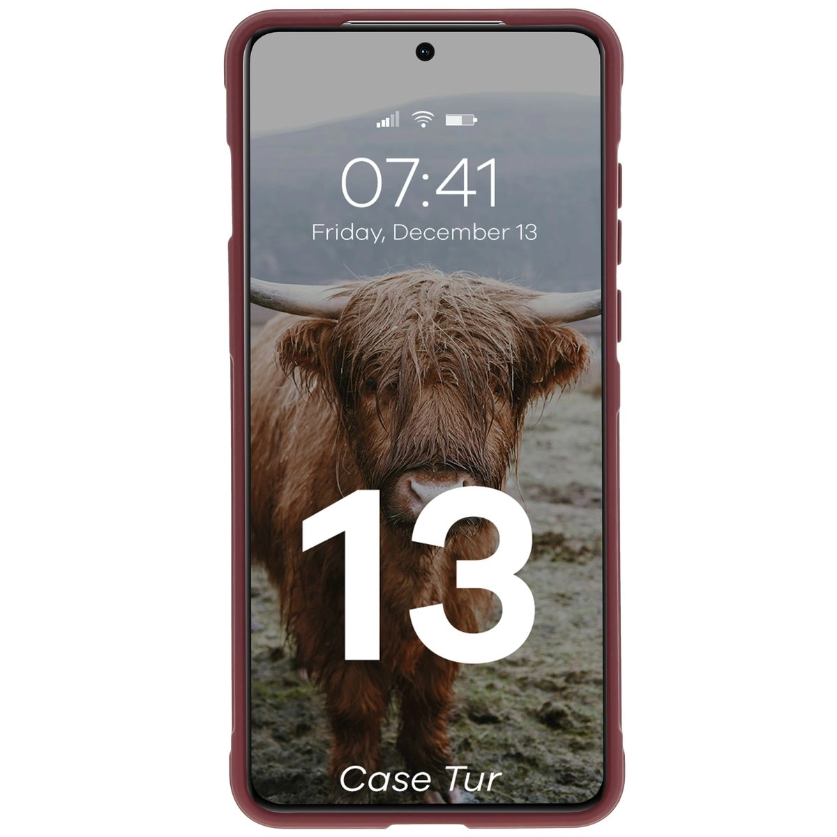 Etui Bizon Tur do OnePlus 13 Ciemnofioletowy