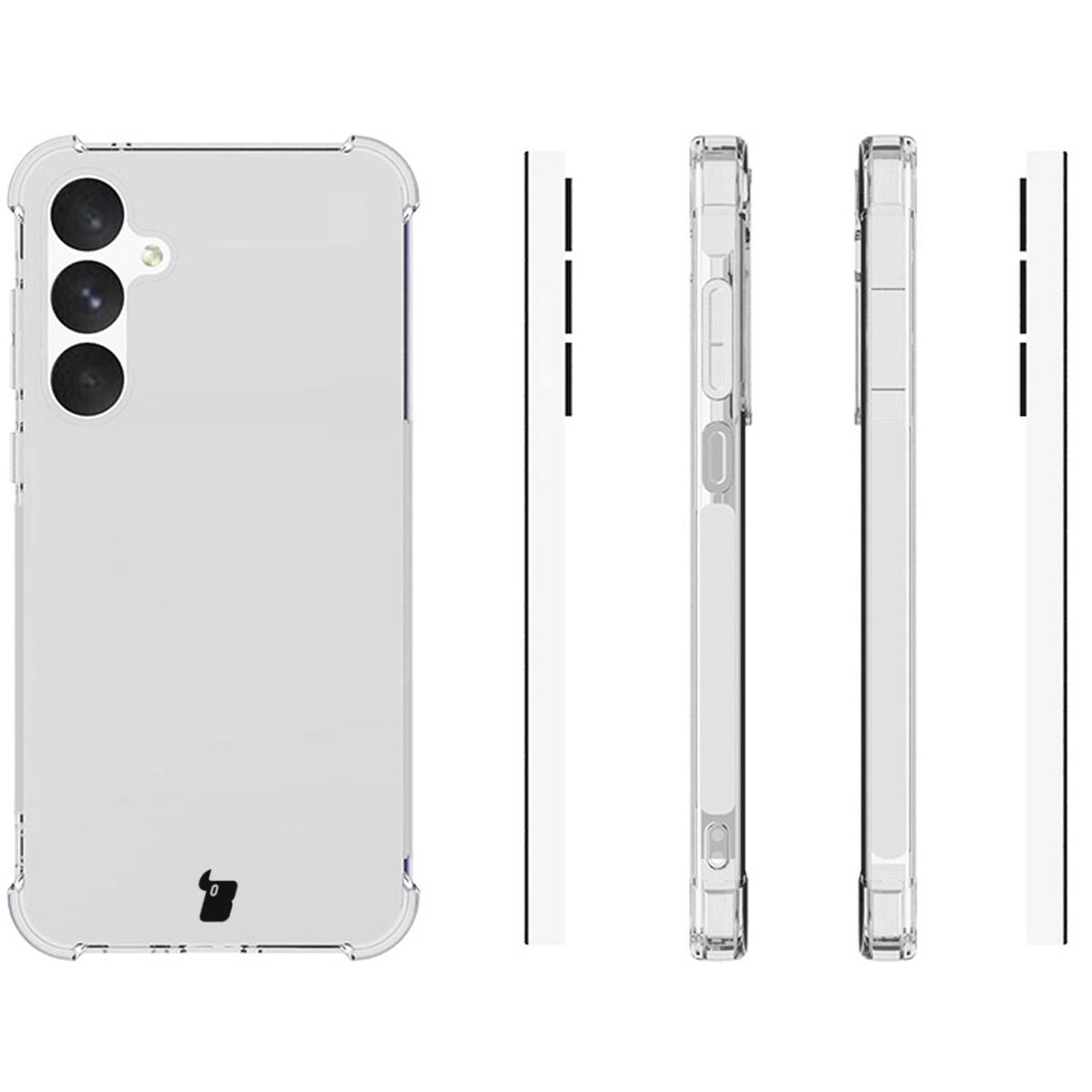 Etui Bizon Elastyczne Salpa do Galaxy A55 5G Przezroczysty
