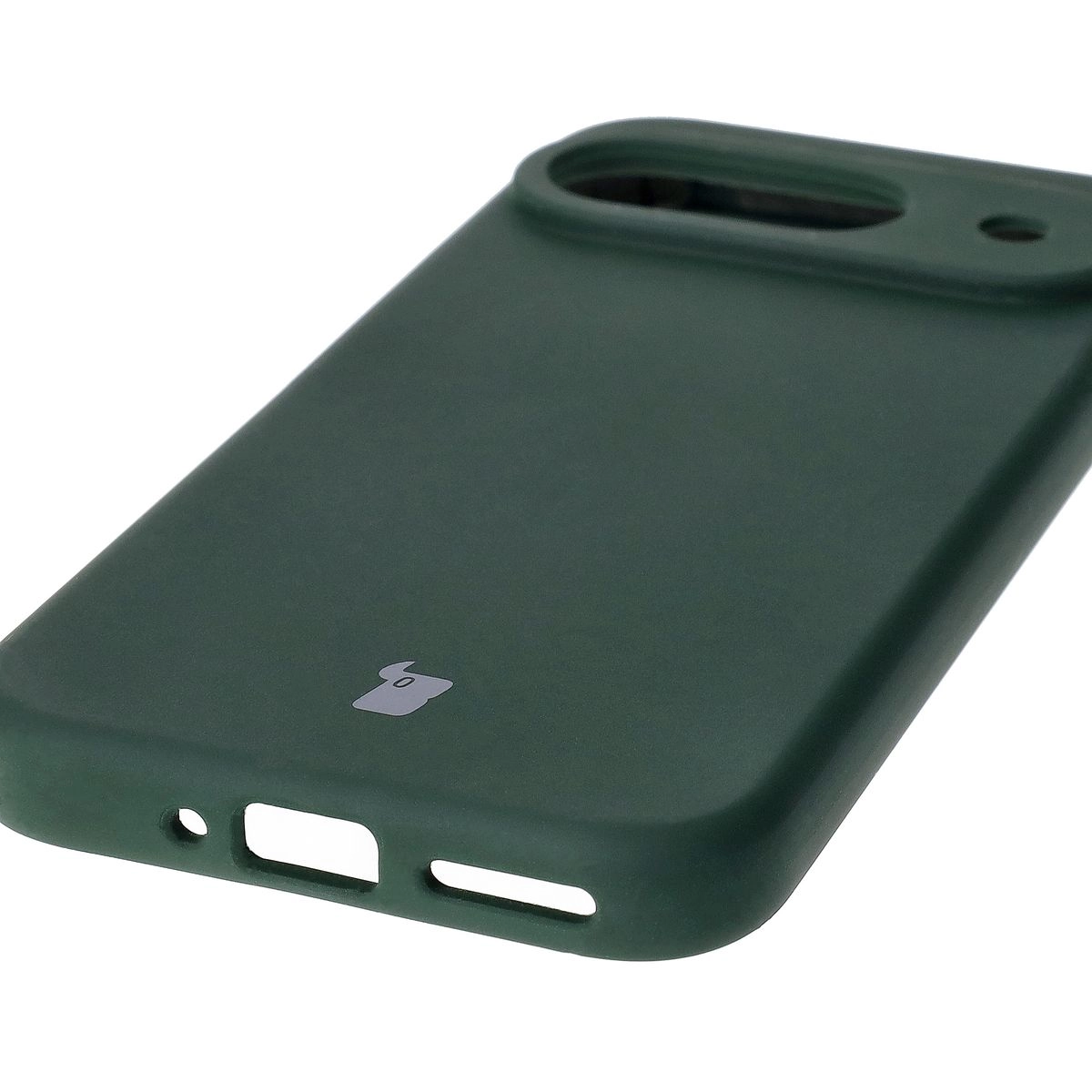 Etui Bizon Silikonowe Soft do Google Pixel 9 Ciemnozielony