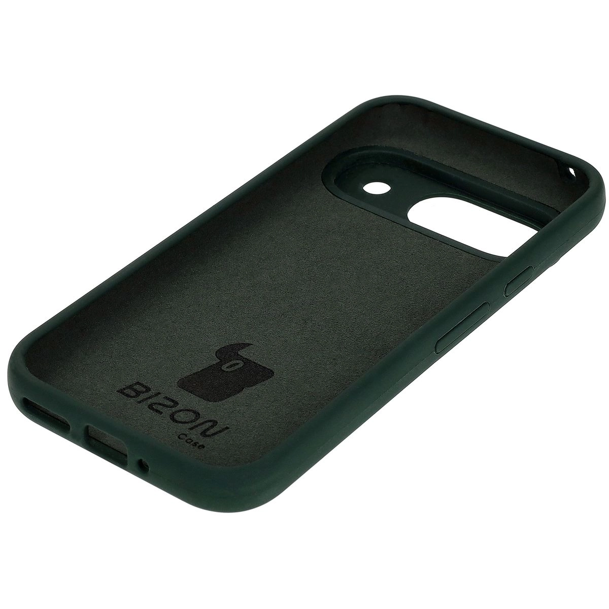 Etui Bizon Silikonowe Soft do Google Pixel 9 Ciemnozielony
