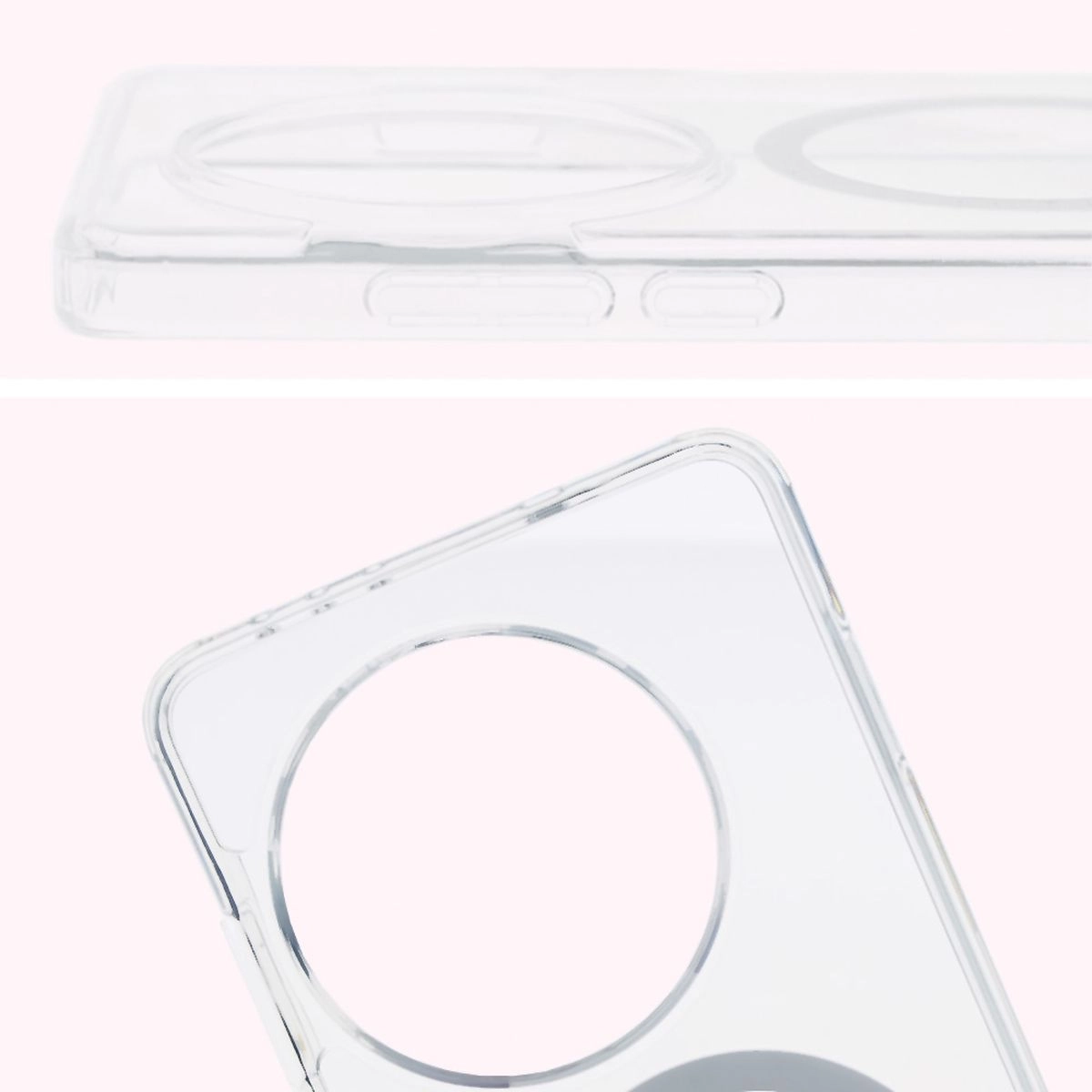 Etui Bizon CrystalO z MagSafe do OnePlus 13 Przezroczyste
