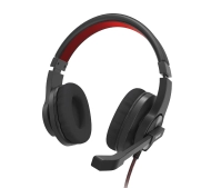 Hama HS-USB400 Nauszne Czarny