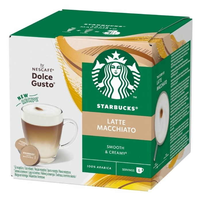 Kapsułki Starbucks Nescafe Dolce Gusto Latte Macchiato 12szt.