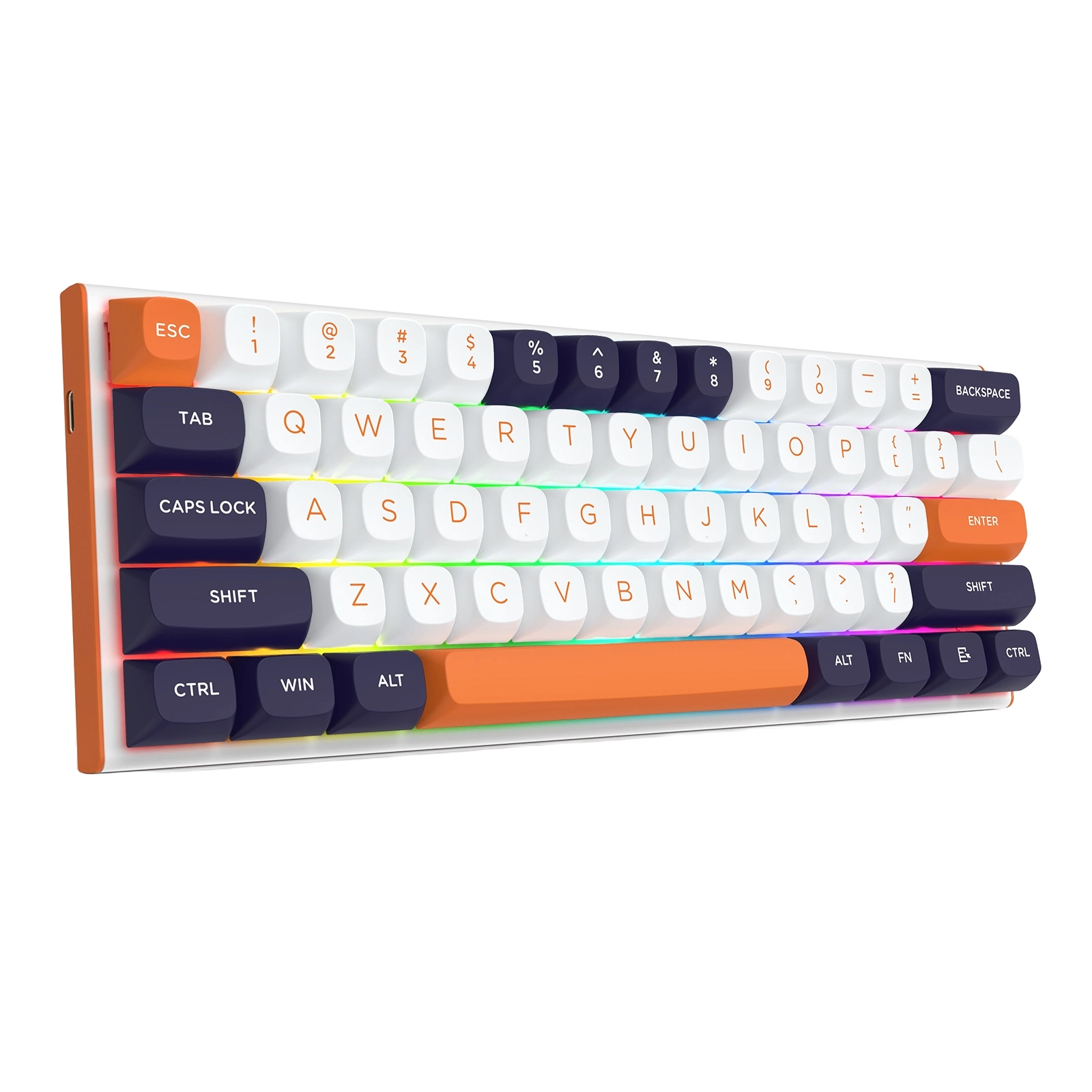 Klawiatura magnetyczno-mechaniczna Redragon K683WBO-RGB-M FIDD Biało-granatowy
