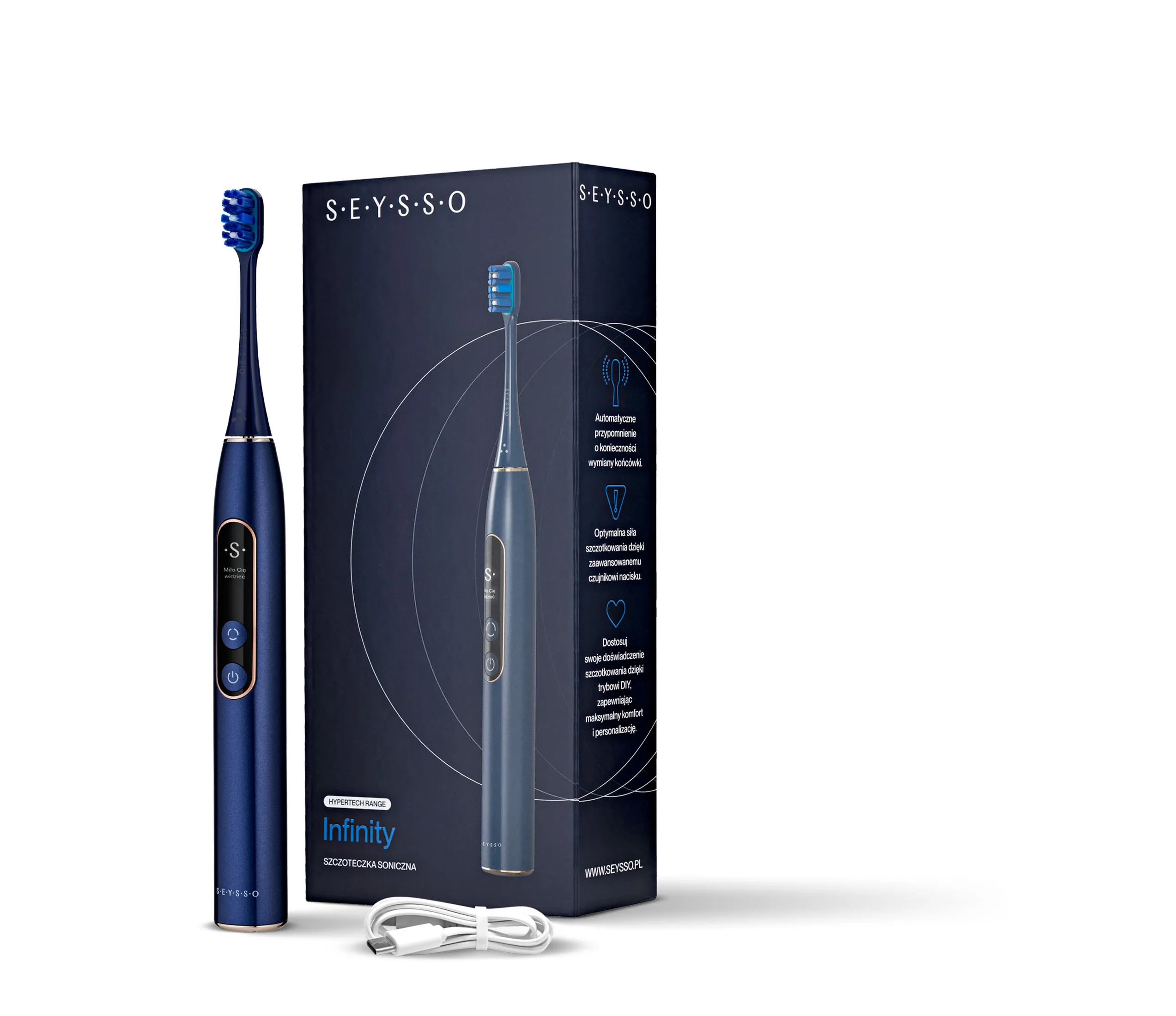 Szczoteczka soniczna SEYSSO Hypertech Infinity