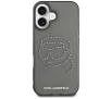 Etui Karl Lagerfeld IML Rhinestones Karl Head do iPhone 16 Czarny