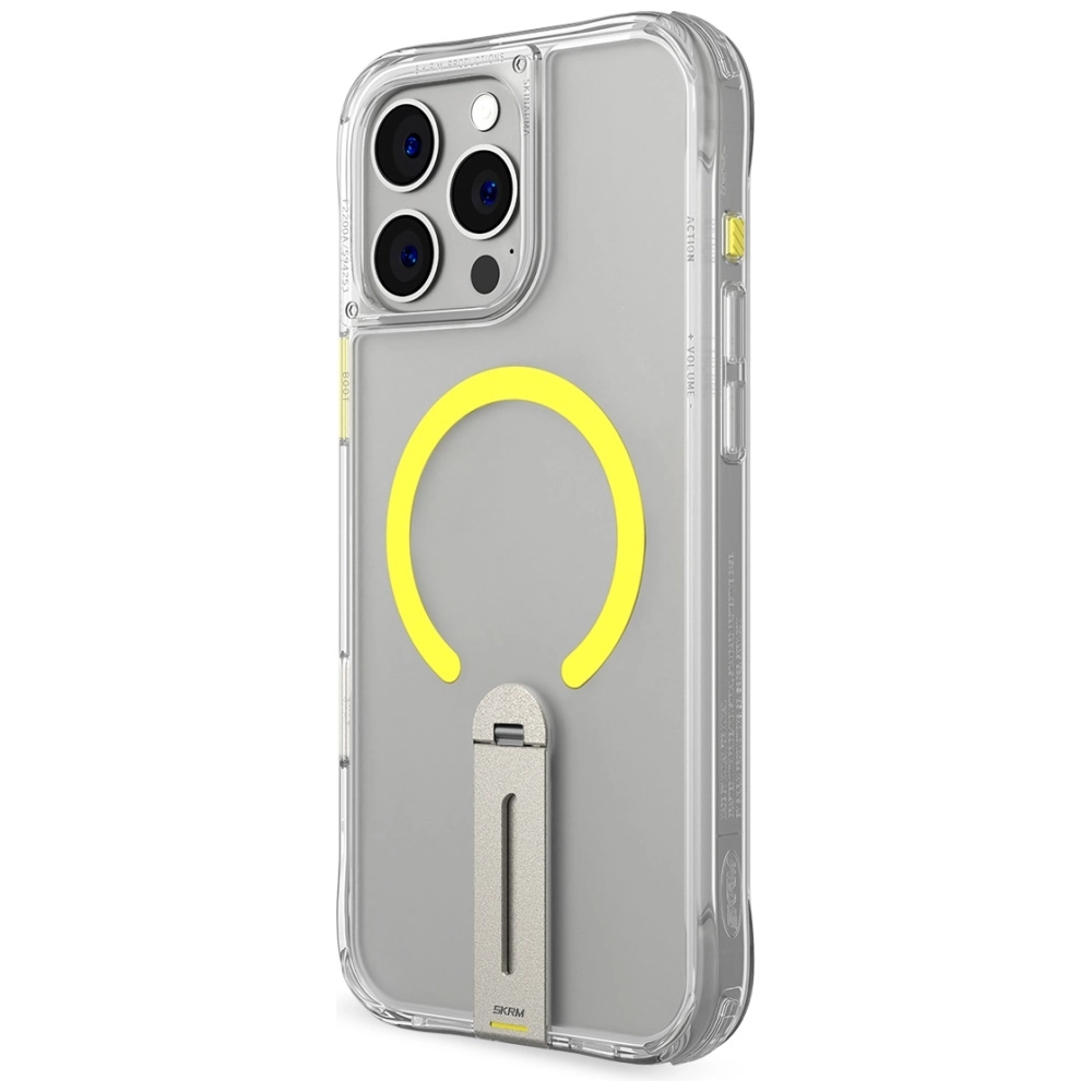 Etui Skinarma Helix Magnetic Charging 360 Rotating Stand do iPhone 16 Pro Przezroczysty