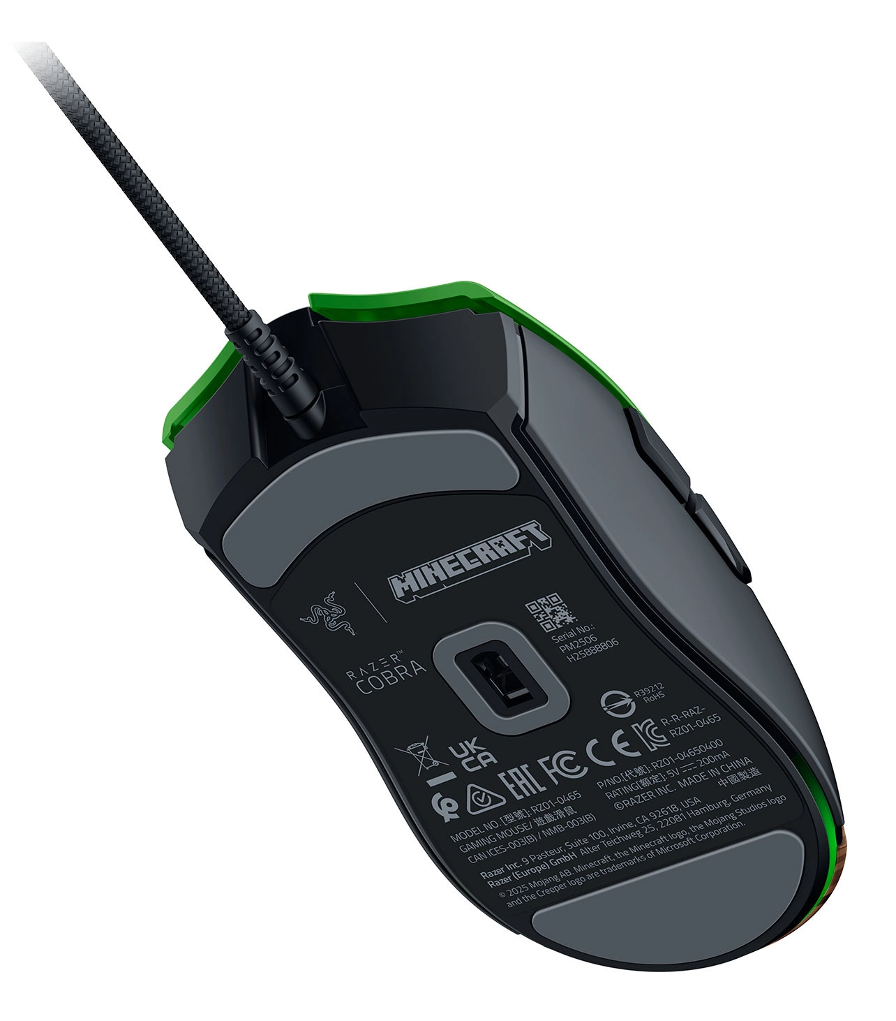 Myszka gamingowa Razer Cobra Minecraft Edition Zielony
