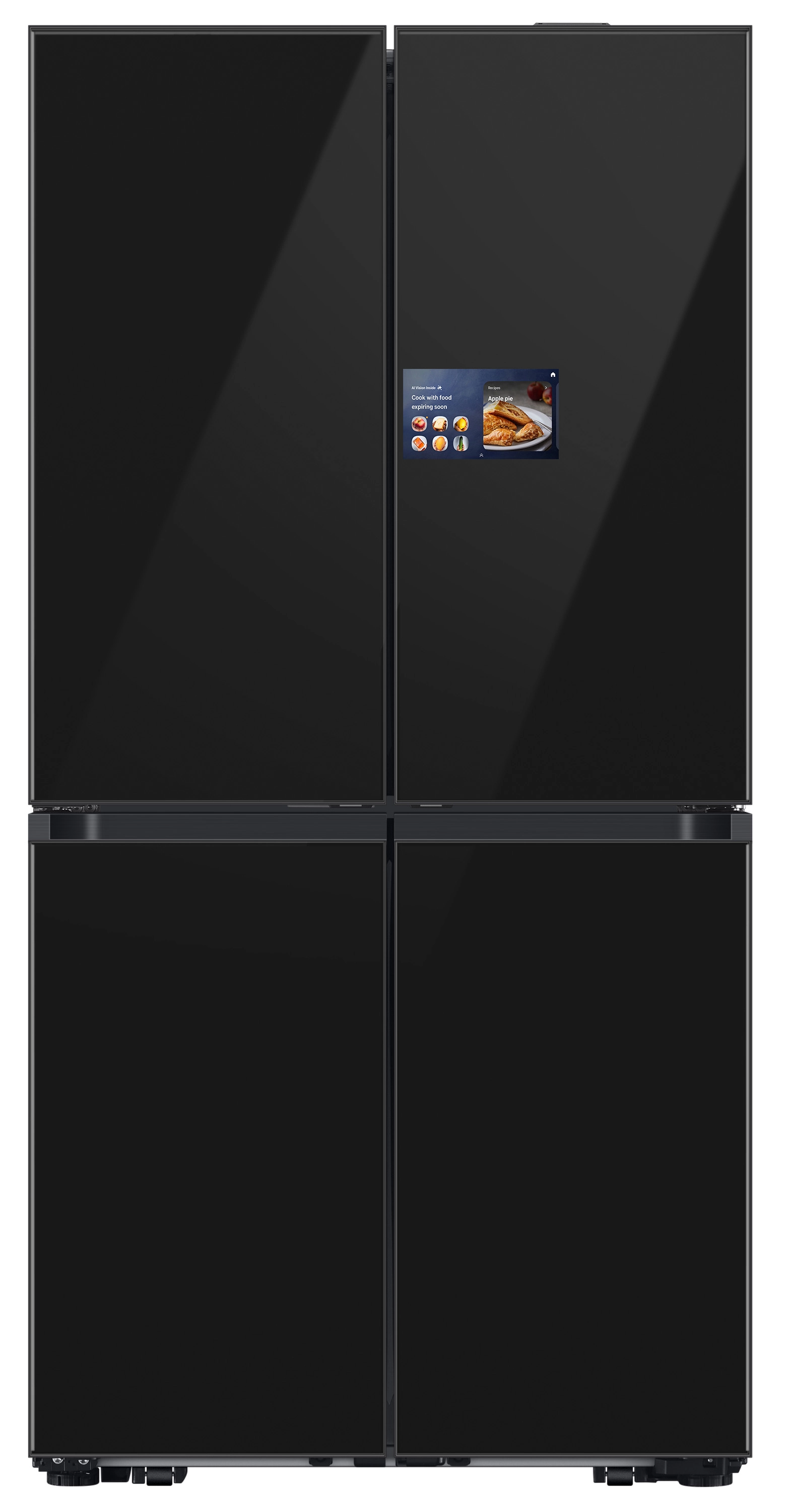 Lodówka Samsung RM90F67CECEO Auto Open Pełny No Frost 185,3cm Kostkarka Zdalne sterowanie Grafitowe szkło