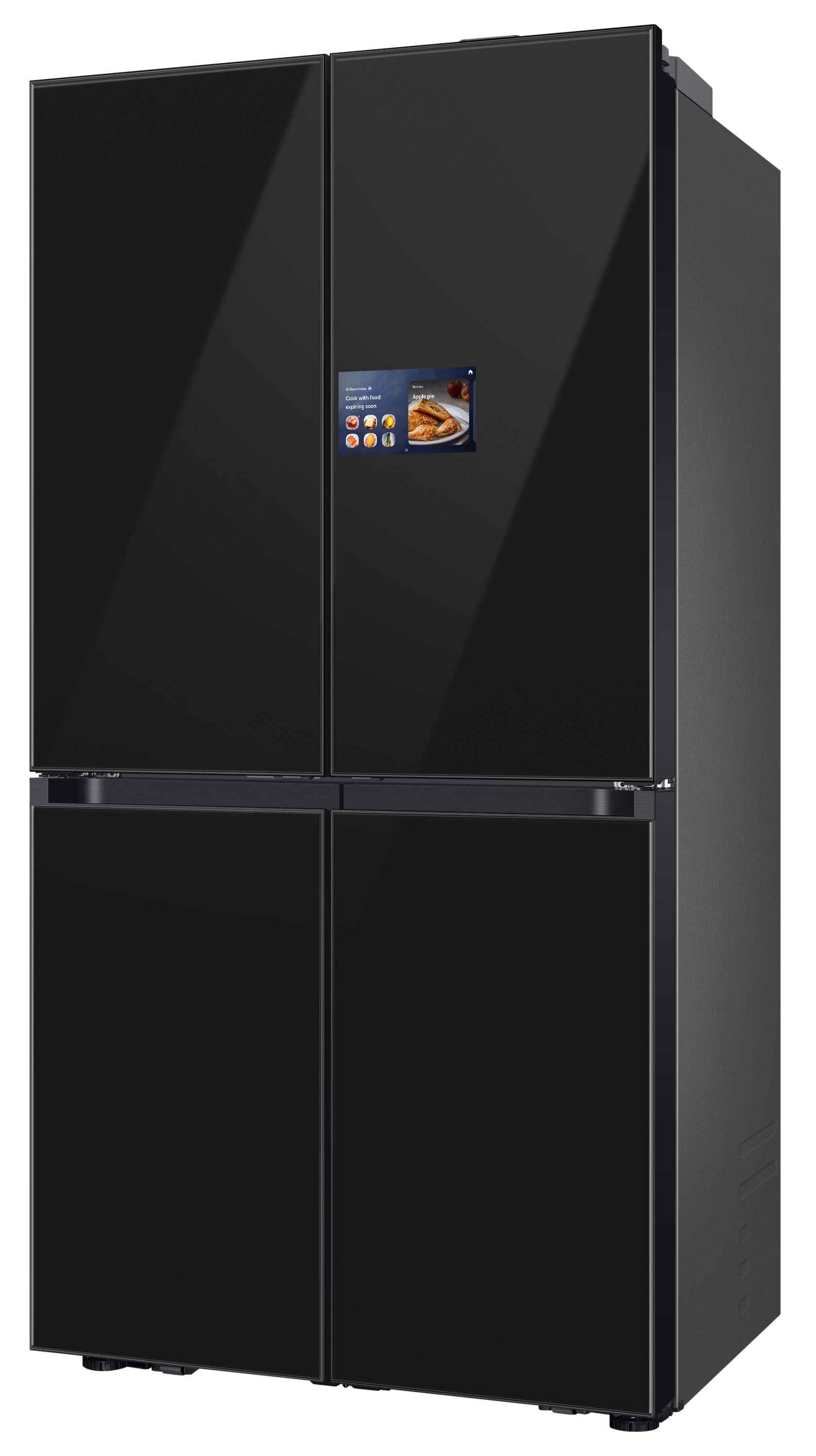 Lodówka Samsung RM90F67CECEO Auto Open Pełny No Frost 185,3cm Kostkarka Zdalne sterowanie Grafitowe szkło