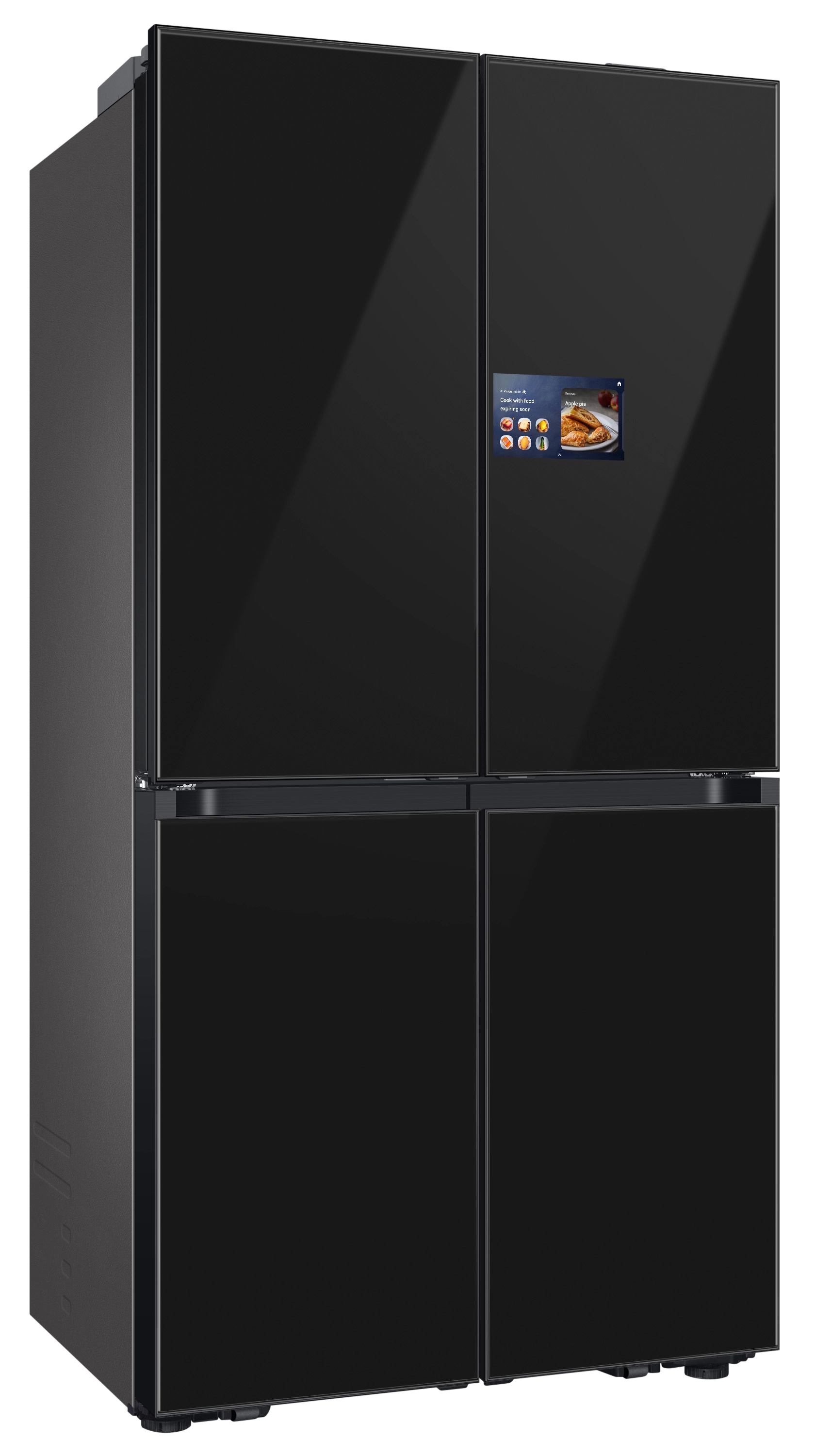 Lodówka Samsung RM90F67CECEO Auto Open Pełny No Frost 185,3cm Kostkarka Zdalne sterowanie Grafitowe szkło